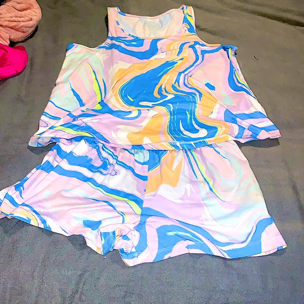 Rainbow colored pajamas